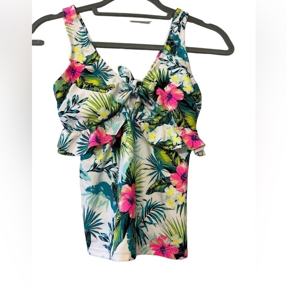 Floral print tankini top size Small - Picture 1 of 7